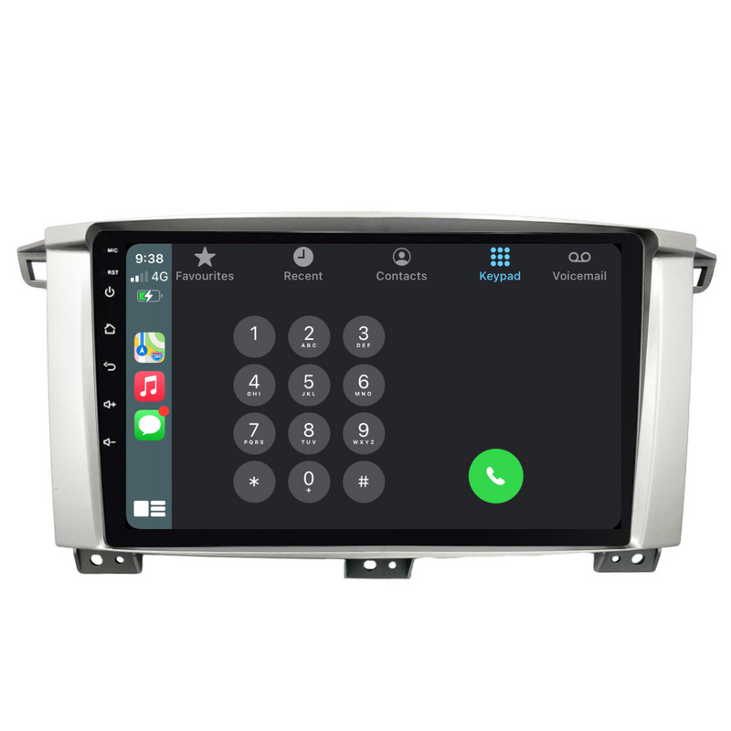 Load image into Gallery viewer, Toyota Landcruiser 100 Series 9" (2002-2007) Plug & Play Head Unit Upgrade Kit: Car Radio with Wireless & Wired Apple CarPlay & Android Auto