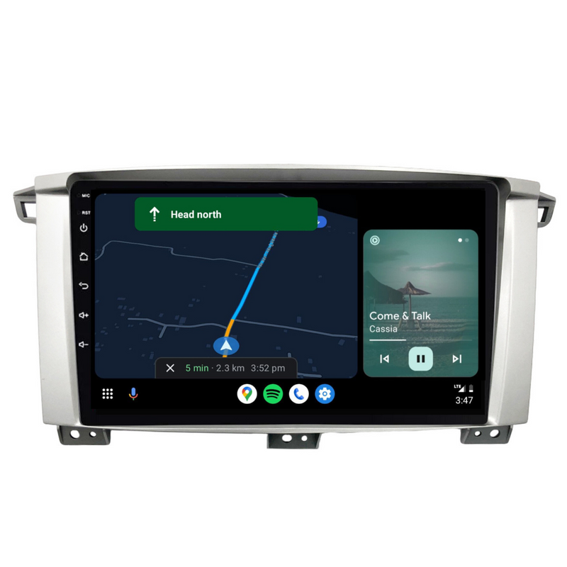 Load image into Gallery viewer, Toyota Landcruiser 100 Series 9" (2002-2007) Plug & Play Head Unit Upgrade Kit: Car Radio with Wireless & Wired Apple CarPlay & Android Auto