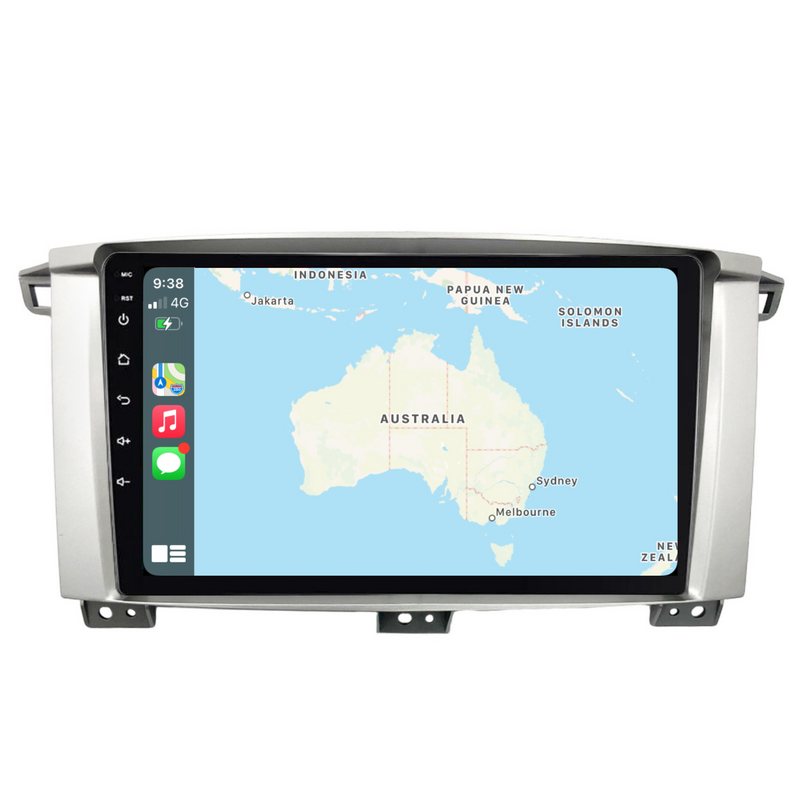 Load image into Gallery viewer, Toyota Landcruiser 100 Series 9" (2002-2007) Plug & Play Head Unit Upgrade Kit: Car Radio with Wireless & Wired Apple CarPlay & Android Auto