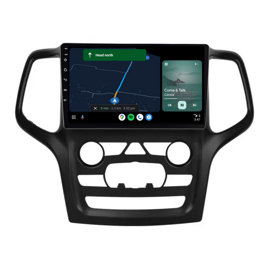 Jeep Grand Cherokee (2014-2022) Plug & Play Head Unit Upgrade Kit: Car Radio with Wireless & Wired Apple CarPlay & Android Auto