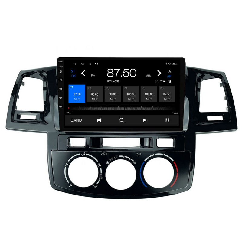 Load image into Gallery viewer, Toyota Hilux / N70 Manual AC (2005-2014) Plug & Play Head Unit Upgrade Kit: Car Radio with Wireless & Wired Apple CarPlay & Android Auto