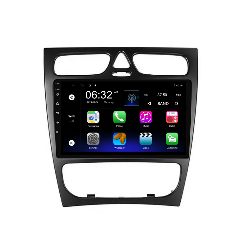 Load image into Gallery viewer, Benz C-Class / W203 / CLK / CL209 (2000-2004) Plug & Play Head Unit Upgrade Kit: Car Radio with Wireless & Wired Apple CarPlay & Android Auto