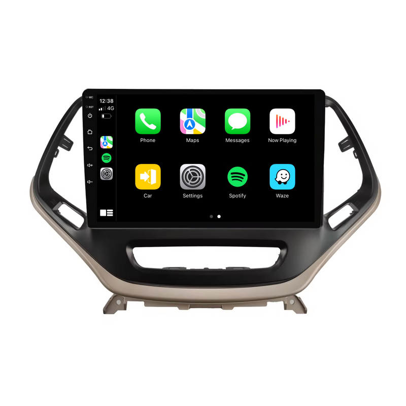 Load image into Gallery viewer, Jeep Cherokee (2014-2019) Plug & Play Head Unit Upgrade Kit: Car Radio with Wireless & Wired Apple CarPlay & Android Auto