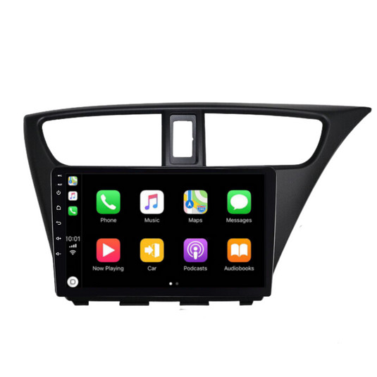Honda Civic Hatch (2012-2016) Plug & Play Head Unit Upgrade Kit: Car Radio with Wireless & Wired Apple CarPlay & Android Auto