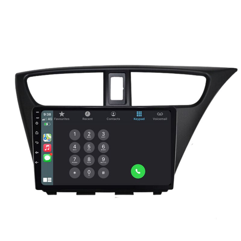 Load image into Gallery viewer, Honda Civic Hatch (2012-2016) Plug & Play Head Unit Upgrade Kit: Car Radio with Wireless & Wired Apple CarPlay & Android Auto