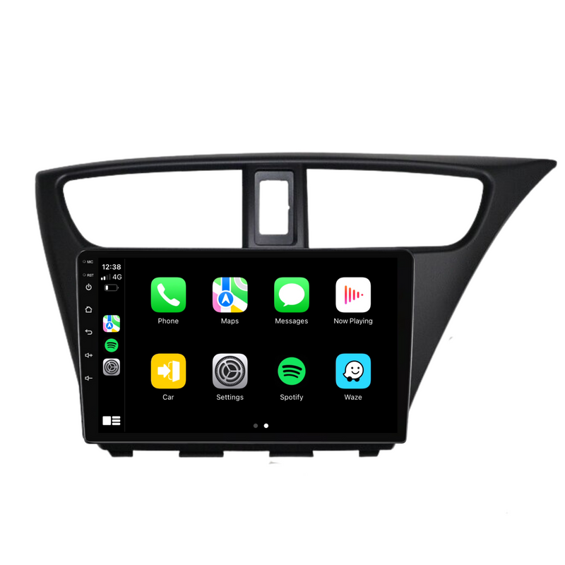 Load image into Gallery viewer, Honda Civic Hatch (2012-2016) Plug & Play Head Unit Upgrade Kit: Car Radio with Wireless & Wired Apple CarPlay & Android Auto