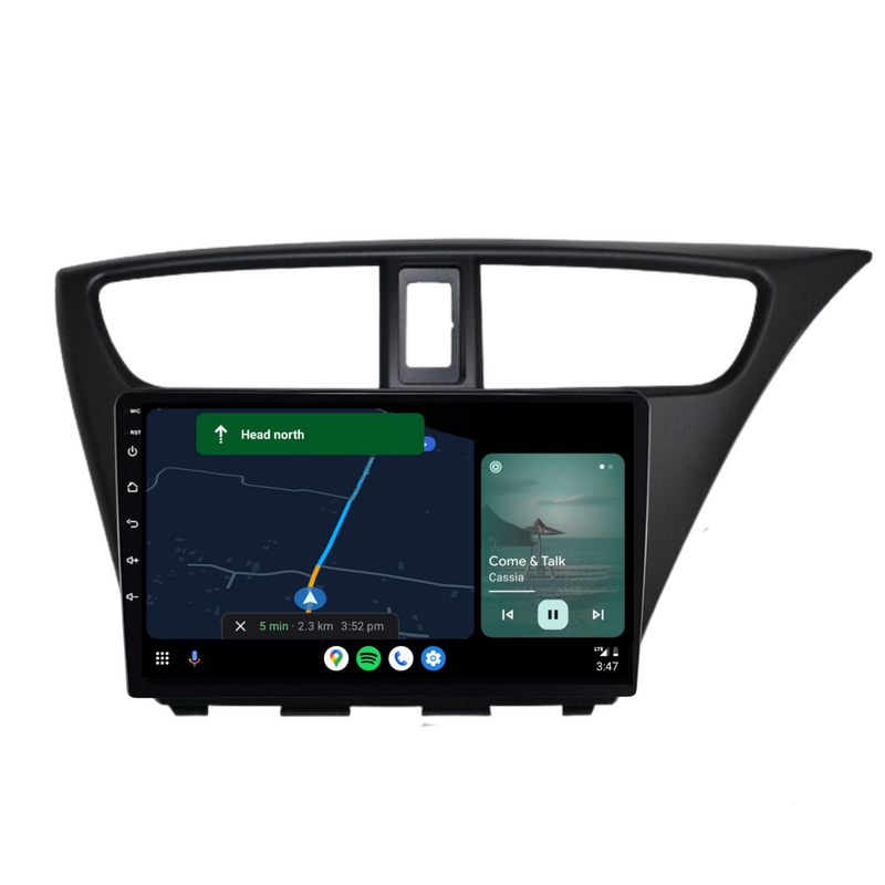 Load image into Gallery viewer, Honda Civic Hatch (2012-2016) Plug & Play Head Unit Upgrade Kit: Car Radio with Wireless & Wired Apple CarPlay & Android Auto