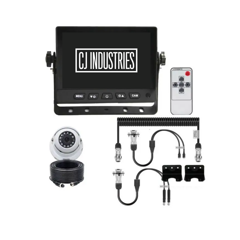 Load image into Gallery viewer, Heavy Duty Caravan / Truck Reverse Camera Kit with Monitor + Suzy Coil Quick Connect Kit
