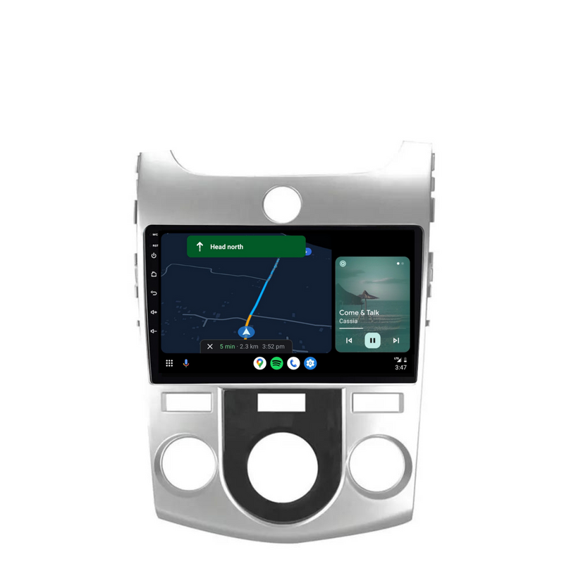 Load image into Gallery viewer, Kia Cerato MANUAL AC (2008-2017) Plug & Play Head Unit Upgrade Kit: Car Radio with Wireless & Wired Apple CarPlay & Android Auto