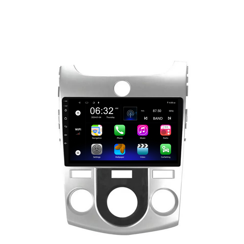 Load image into Gallery viewer, Kia Cerato MANUAL AC (2008-2017) Plug & Play Head Unit Upgrade Kit: Car Radio with Wireless & Wired Apple CarPlay & Android Auto