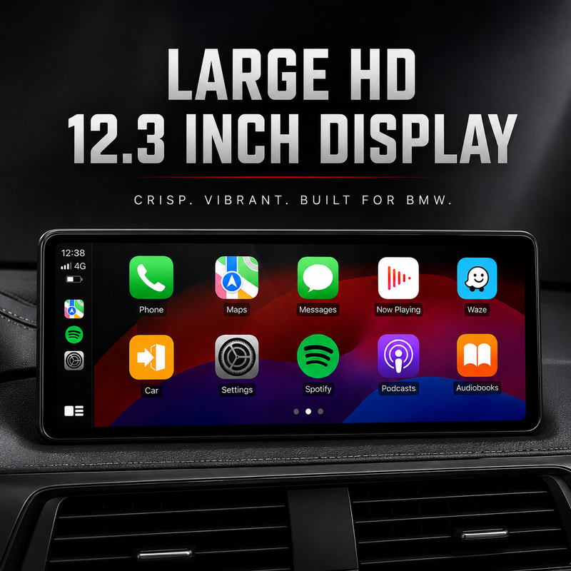 Load image into Gallery viewer, BMW 5 Series F10 F11 (2011-2017) 12.3" HD Plug & Play Apple CarPlay & Android Auto Head Unit Upgrade Kit – Wireless Touchscreen GPS Stereo Replacement