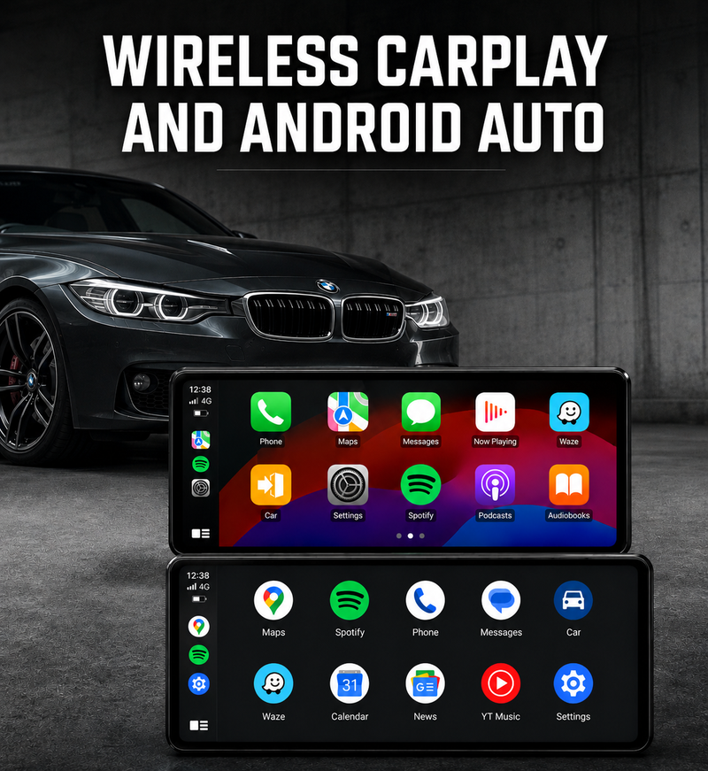 Load image into Gallery viewer, BMW 5 Series F10 F11 (2011-2017) 12.3" HD Plug & Play Apple CarPlay & Android Auto Head Unit Upgrade Kit – Wireless Touchscreen GPS Stereo Replacement