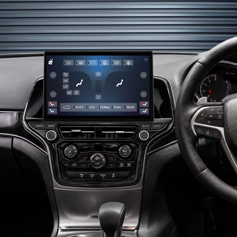 Load image into Gallery viewer, Jeep Grand Cherokee 13.1" HD Large Screen (2014-2022) Plug & Play Head Unit Upgrade Kit: Car Radio with Wireless & Wired Apple CarPlay & Android Auto