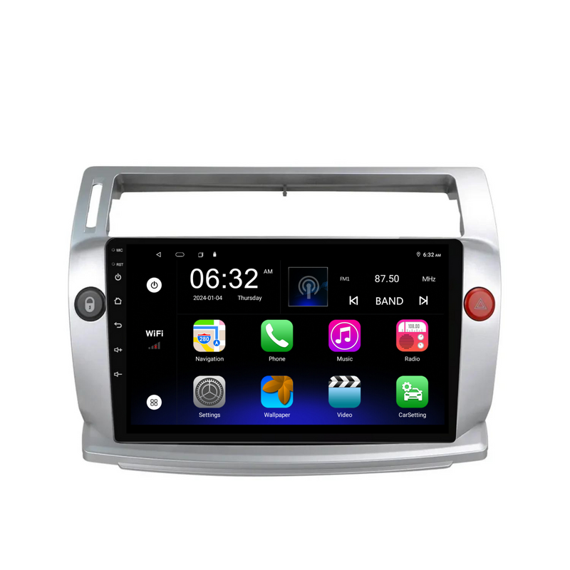 Load image into Gallery viewer, Citroen C4 (2004-2009) Plug & Play Head Unit Upgrade Kit: Car Radio with Wireless & Wired Apple CarPlay & Android Auto