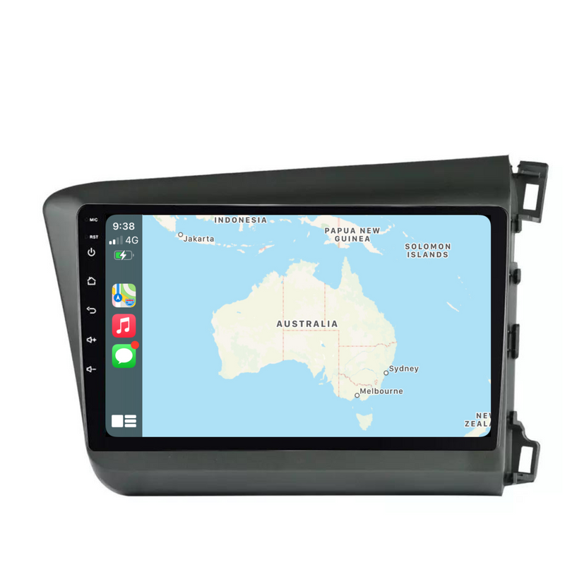 Load image into Gallery viewer, Honda Civic (2012-2015) Plug & Play Head Unit Upgrade Kit: Car Radio with Wireless & Wired Apple CarPlay & Android Auto