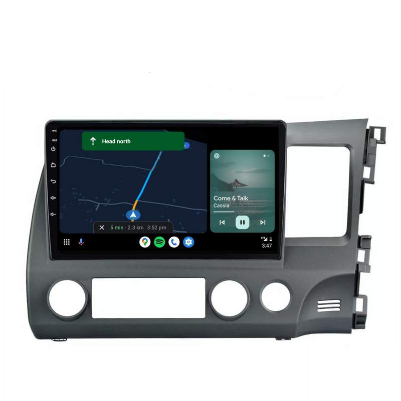 Load image into Gallery viewer, Honda Civic (2007-2011) Plug & Play Head Unit Upgrade Kit: Car Radio with Wireless & Wired Apple CarPlay & Android Auto