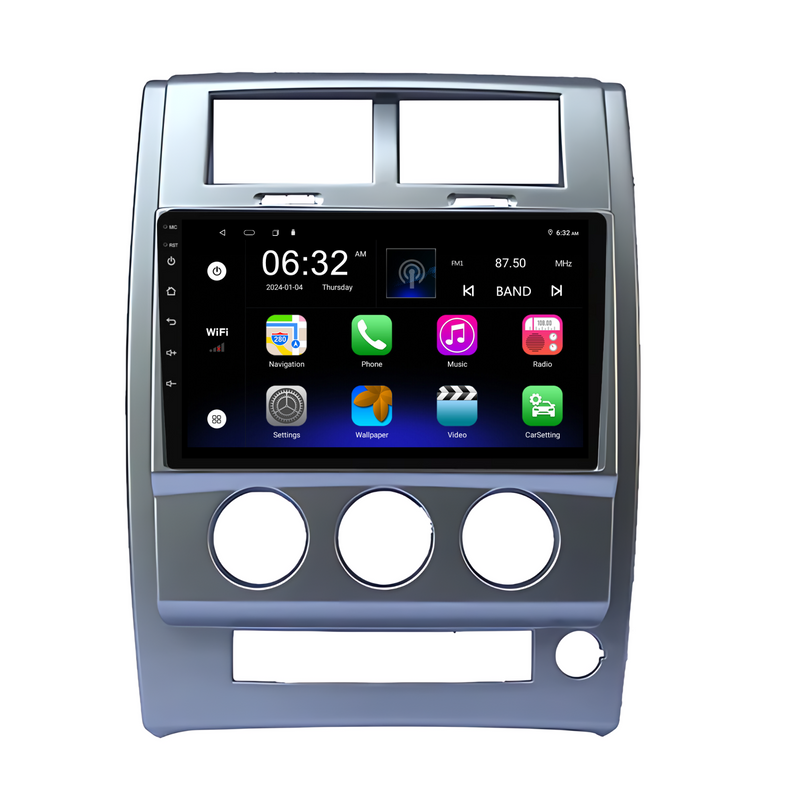 Load image into Gallery viewer, Dodge Nitro / Jeep Liberty (2007-2012) Plug & Play Head Unit Upgrade Kit: Car Radio with Wireless & Wired Apple CarPlay & Android Auto