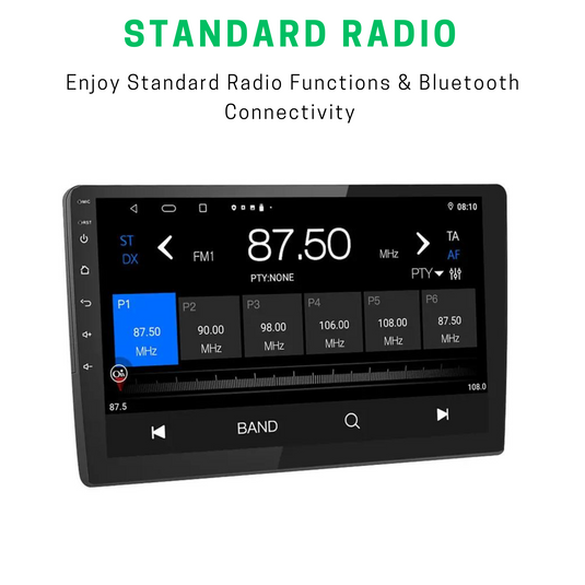 Toyota Hilux / N70 Manual AC (2006-2014) Plug & Play Head Unit Upgrade Kit: Car Radio with Wireless & Wired Apple CarPlay & Android Auto