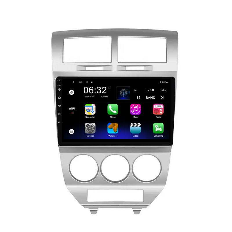 Load image into Gallery viewer, Dodge Caliber (2009-2012) Plug & Play Head Unit Upgrade Kit: Car Radio with Wireless & Wired Apple CarPlay & Android Auto