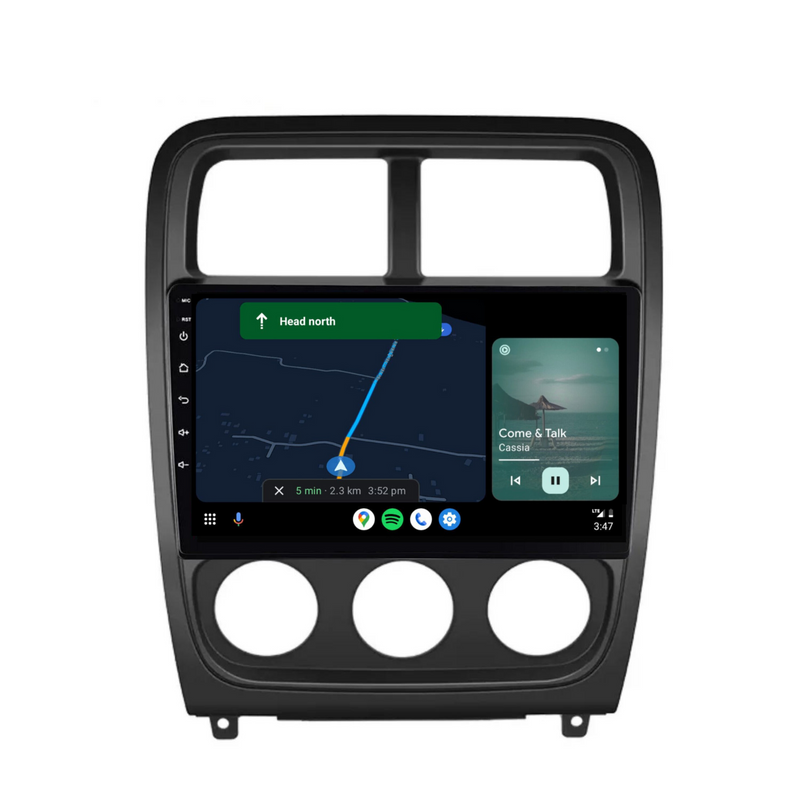 Load image into Gallery viewer, Dodge Caliber (2010-2012) Plug & Play Head Unit Upgrade Kit: Car Radio with Wireless & Wired Apple CarPlay & Android Auto