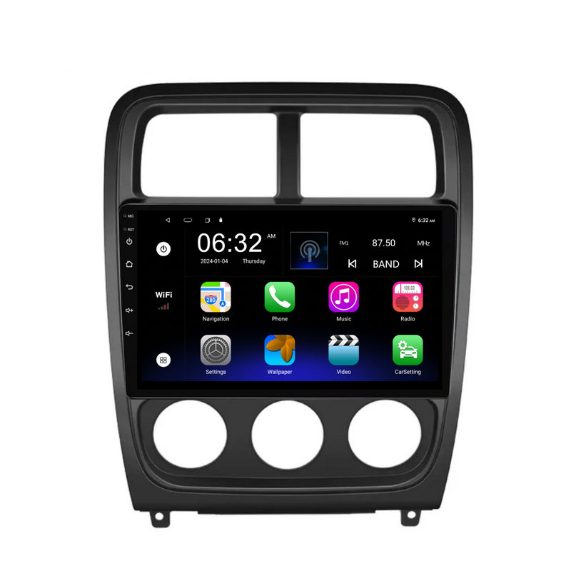 Load image into Gallery viewer, Dodge Caliber (2010-2012) Plug & Play Head Unit Upgrade Kit: Car Radio with Wireless & Wired Apple CarPlay & Android Auto