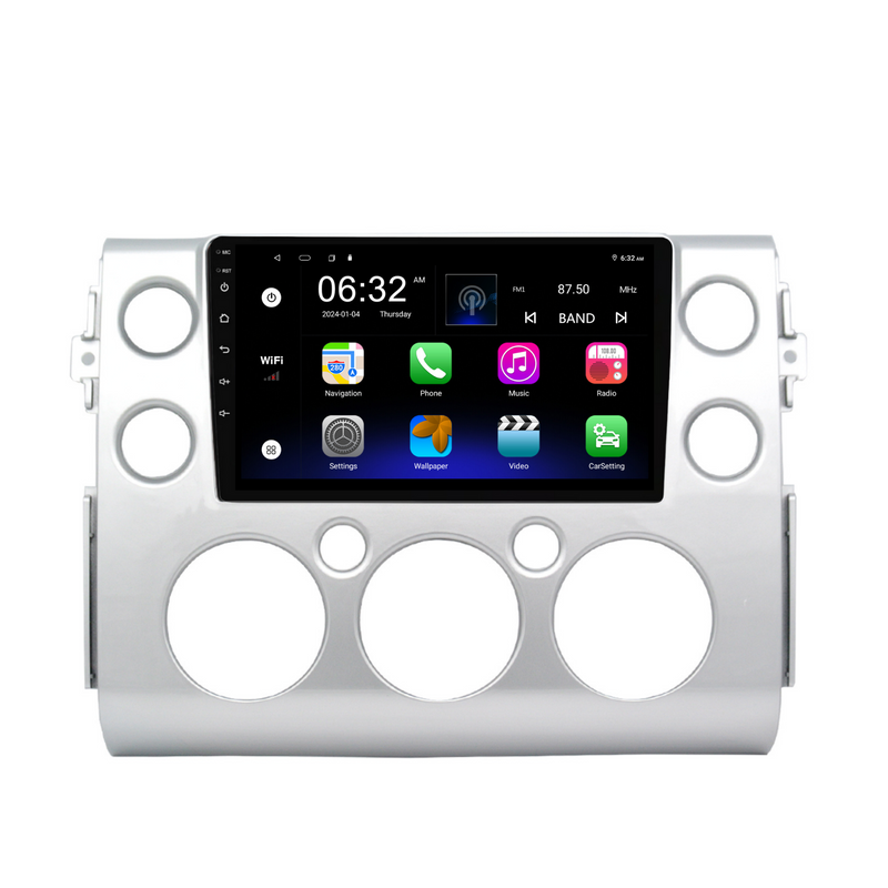 Load image into Gallery viewer, Toyota FJ CRUISER (2007-2015) Plug & Play Head Unit Upgrade Kit: Car Radio with Wireless & Wired Apple CarPlay & Android Auto