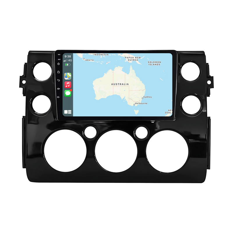 Load image into Gallery viewer, Toyota FJ CRUISER BLACK (2007-2015) Plug & Play Head Unit Upgrade Kit: Car Radio with Wireless & Wired Apple CarPlay & Android Auto
