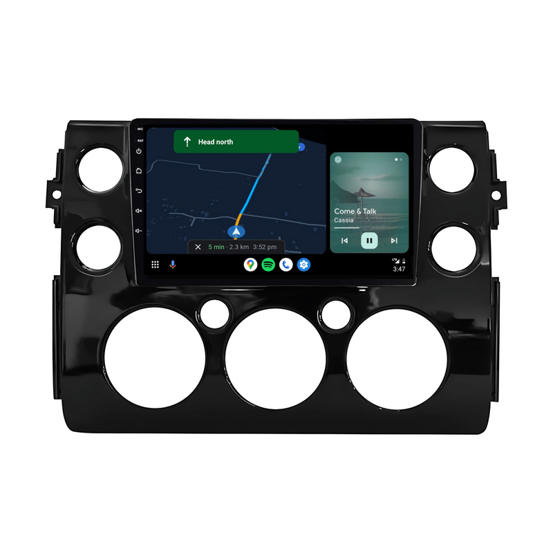 Load image into Gallery viewer, Toyota FJ CRUISER BLACK (2007-2015) Plug & Play Head Unit Upgrade Kit: Car Radio with Wireless & Wired Apple CarPlay & Android Auto