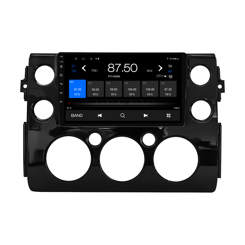 Load image into Gallery viewer, Toyota FJ CRUISER BLACK (2007-2015) Plug & Play Head Unit Upgrade Kit: Car Radio with Wireless & Wired Apple CarPlay & Android Auto