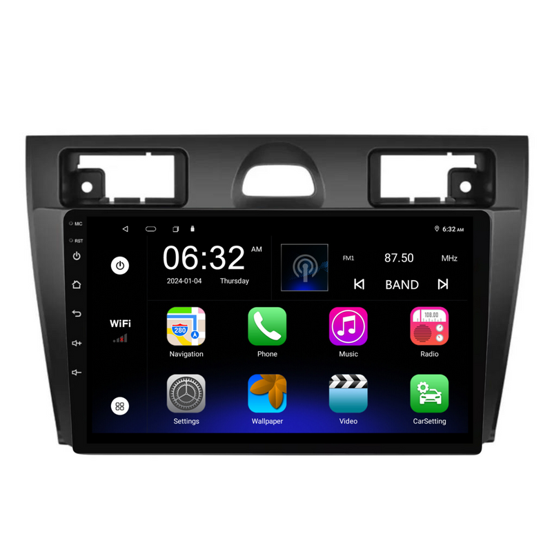 Load image into Gallery viewer, Ford Fiesta (2006-2011) Plug & Play Head Unit Upgrade Kit: Car Radio with Wireless & Wired Apple CarPlay & Android Auto
