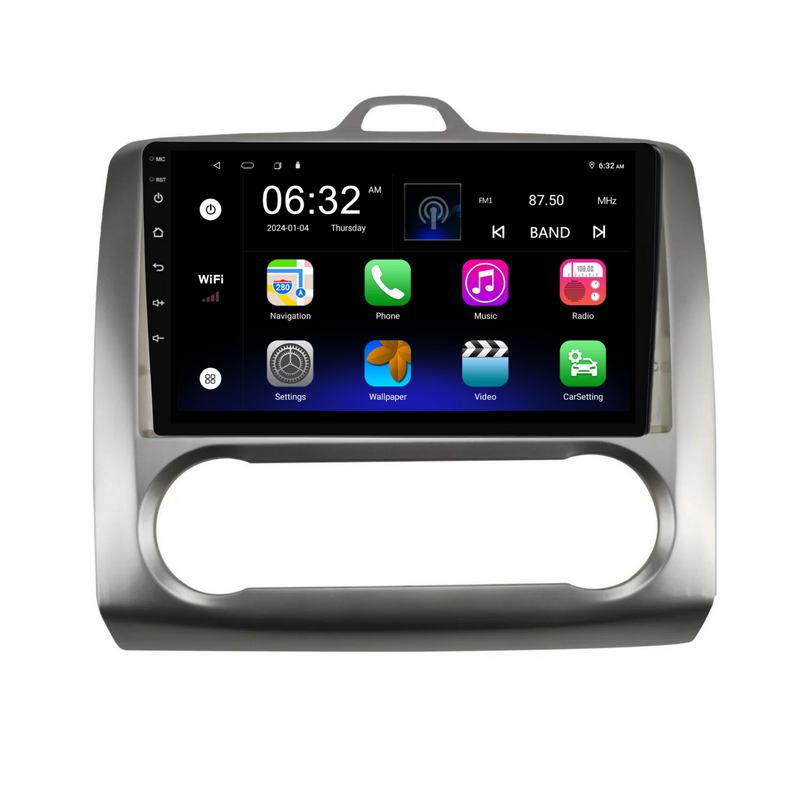 Load image into Gallery viewer, Ford Focus Auto AC (2005-2012) Plug & Play Head Unit Upgrade Kit: Car Radio with Wireless & Wired Apple CarPlay & Android Auto