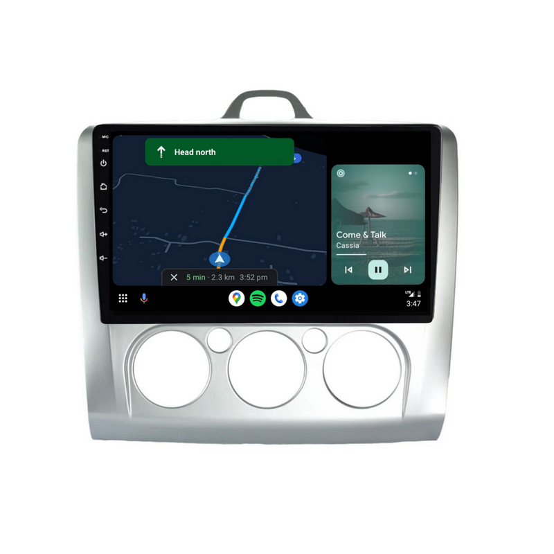 Load image into Gallery viewer, Ford Focus Manual AC (2005-2012) Plug & Play Head Unit Upgrade Kit: Car Radio with Wireless & Wired Apple CarPlay & Android Auto