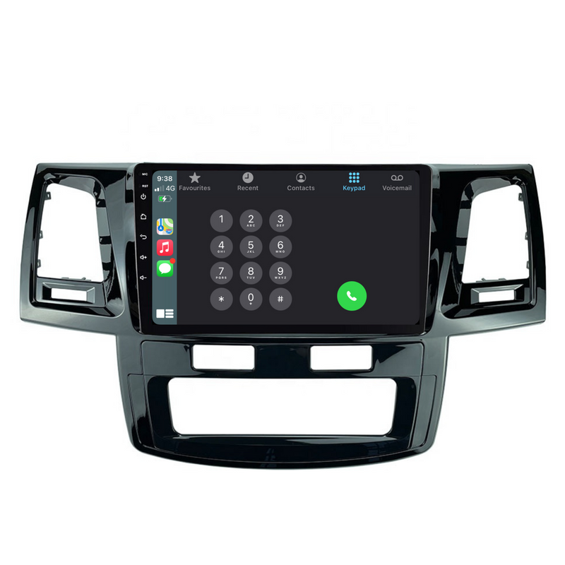 Load image into Gallery viewer, Toyota Hilux / N70 Auto AC (2008-2014) Plug & Play Head Unit Upgrade Kit: Car Radio with Wireless & Wired Apple CarPlay & Android Auto