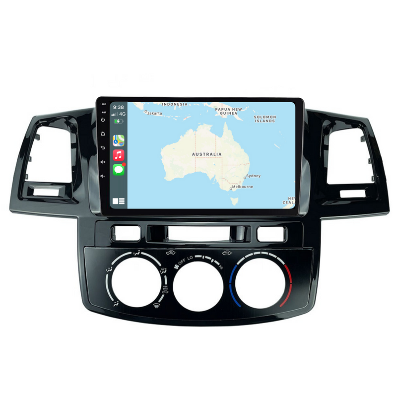 Load image into Gallery viewer, Toyota Hilux / N70 Manual AC (2005-2014) Plug & Play Head Unit Upgrade Kit: Car Radio with Wireless & Wired Apple CarPlay & Android Auto