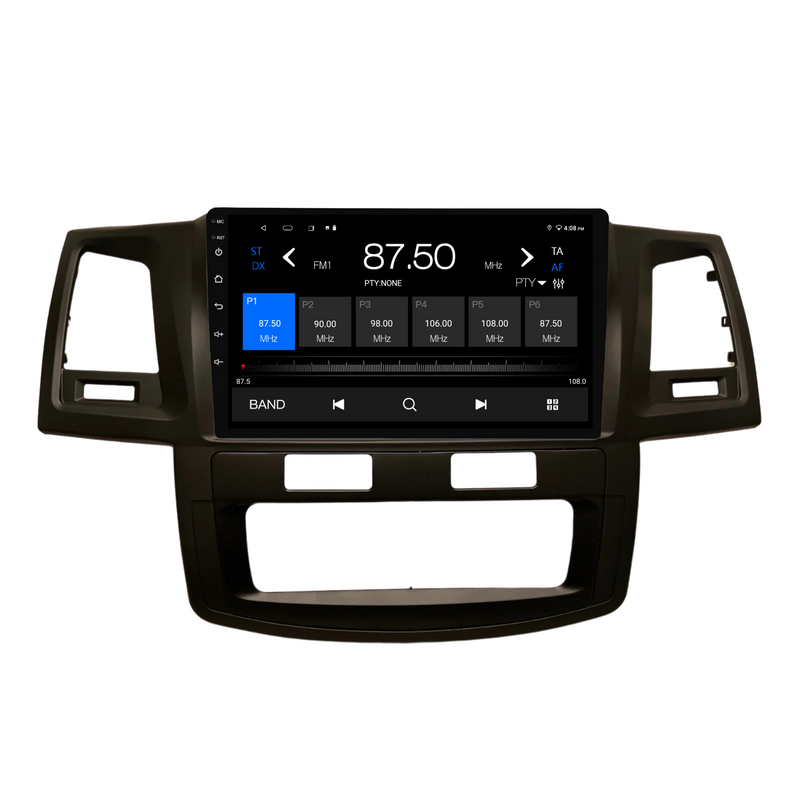 Load image into Gallery viewer, Toyota Hilux / N70 Auto AC - matte black (2008-2014) Plug & Play Head Unit Upgrade Kit: Car Radio with Wireless & Wired Apple CarPlay & Android Auto