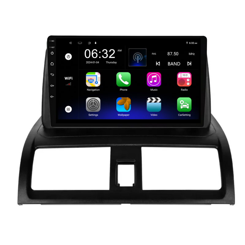 Load image into Gallery viewer, Honda Accord (2002-2008) Top Mount Plug & Play Head Unit Upgrade Kit: Car Radio with Wireless & Wired Apple CarPlay & Android Auto