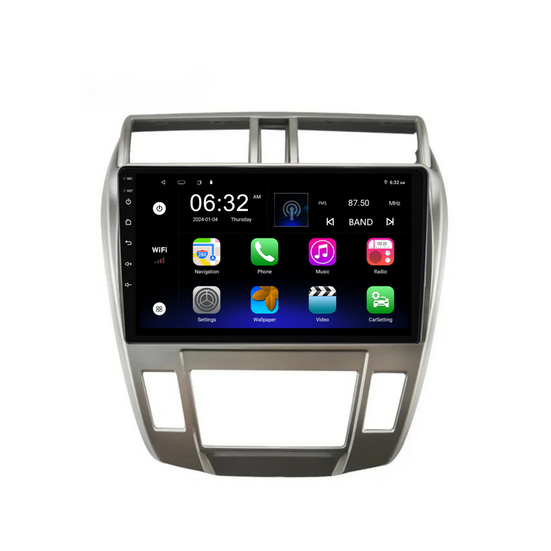 Load image into Gallery viewer, Honda City (2008-2013) AUTO AC Plug & Play Head Unit Upgrade Kit: Car Radio with Wireless & Wired Apple CarPlay & Android Auto