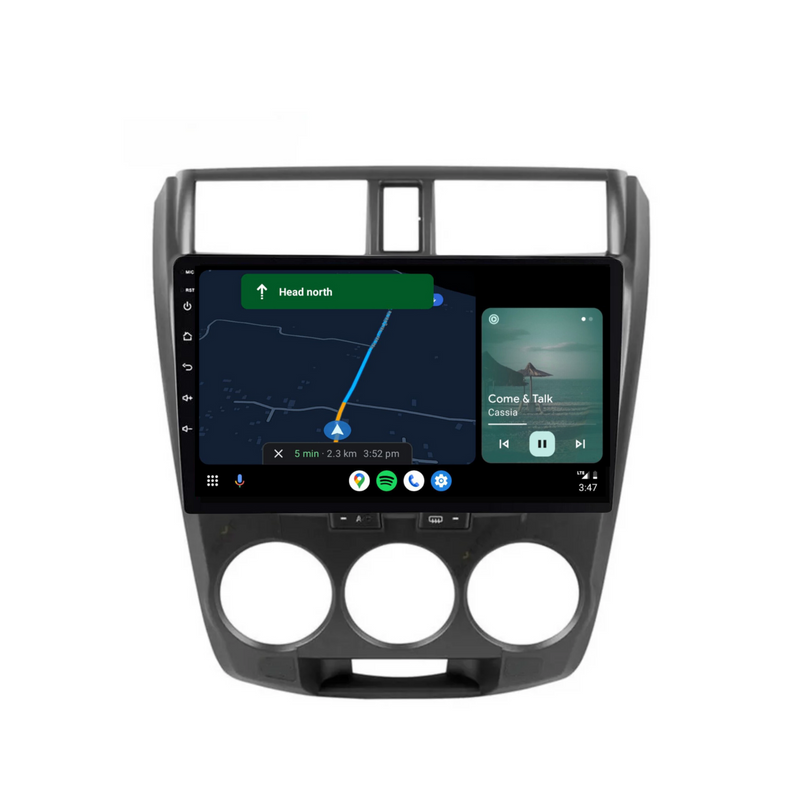 Load image into Gallery viewer, Honda City (2008-2013) MANUAL AC Plug & Play Head Unit Upgrade Kit: Car Radio with Wireless & Wired Apple CarPlay & Android Auto