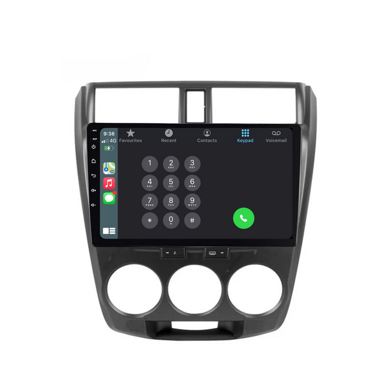 Load image into Gallery viewer, Honda City (2008-2013) MANUAL AC Plug & Play Head Unit Upgrade Kit: Car Radio with Wireless & Wired Apple CarPlay & Android Auto