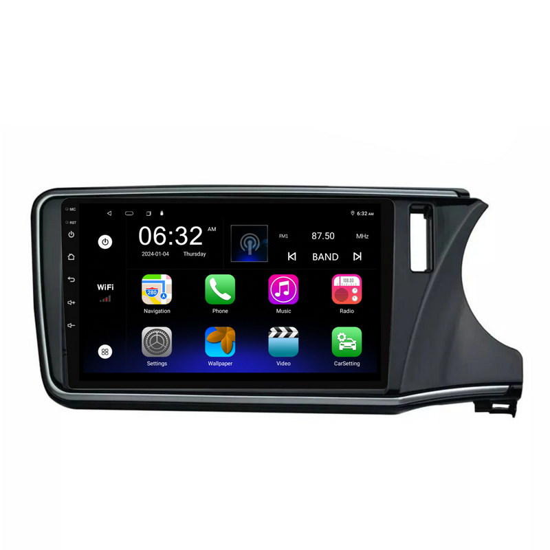 Load image into Gallery viewer, Honda City (2014-2018) Plug & Play Head Unit Upgrade Kit: Car Radio with Wireless & Wired Apple CarPlay & Android Auto
