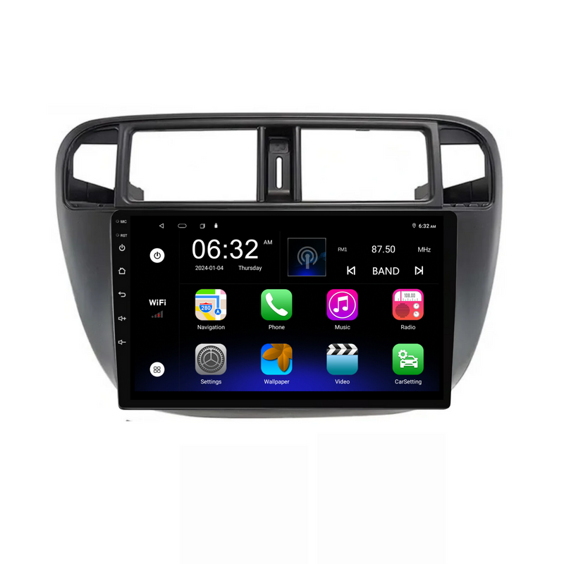 Load image into Gallery viewer, Honda Civic / Rebon (1995-2001) Plug & Play Head Unit Upgrade Kit: Car Radio with Wireless & Wired Apple CarPlay & Android Auto