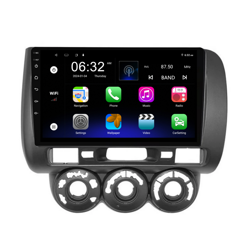 Load image into Gallery viewer, Honda Fit/Jazz/City (2002-2008) Plug & Play Head Unit Upgrade Kit: Car Radio with Wireless & Wired Apple CarPlay & Android Auto