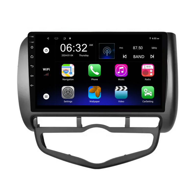 Load image into Gallery viewer, Honda Jazz/City/Fit (2002-2008) Plug & Play Head Unit Upgrade Kit: Car Radio with Wireless & Wired Apple CarPlay & Android Auto