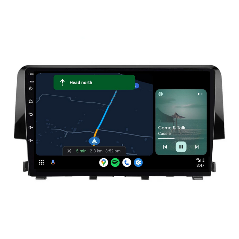 Load image into Gallery viewer, Honda Civic (2016-2020) Plug & Play Head Unit Upgrade Kit: Car Radio with Wireless & Wired Apple CarPlay & Android Auto