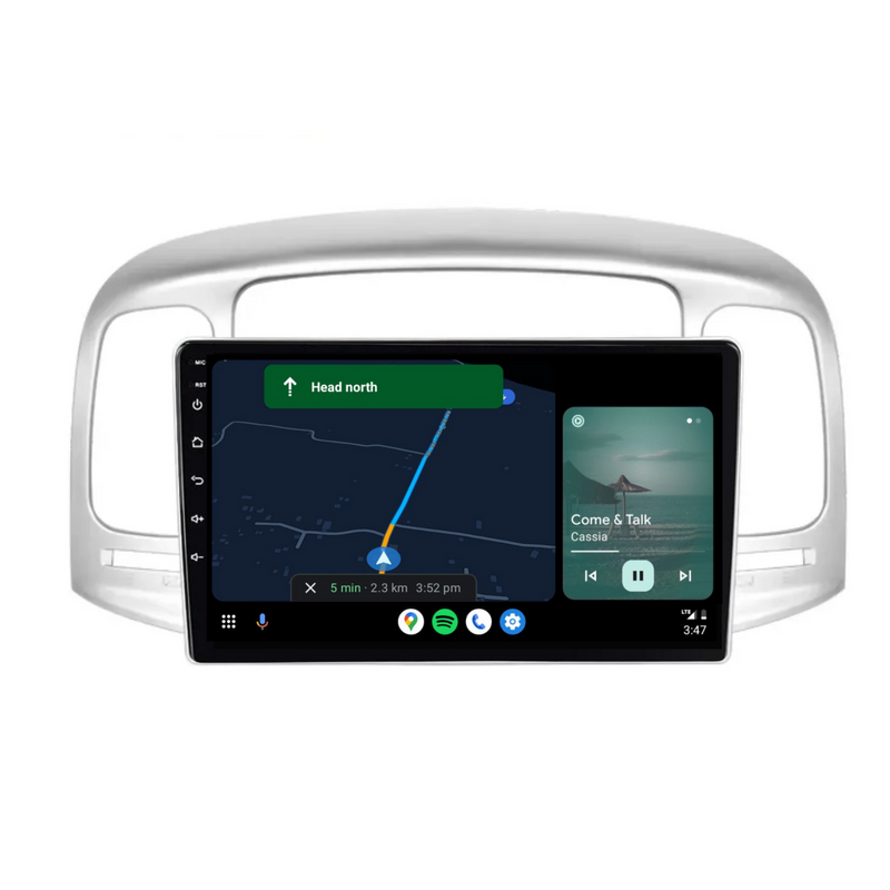 Load image into Gallery viewer, Hyundai Accent (2008-2011) Plug & Play Head Unit Upgrade Kit: Car Radio with Wireless & Wired Apple CarPlay & Android Auto