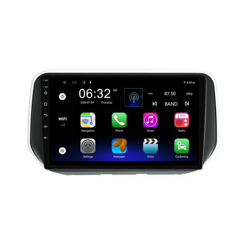 Load image into Gallery viewer, Hyundai Santa Fe / Ix45 (2018+) Plug & Play Head Unit Upgrade Kit: Car Radio with Wireless & Wired Apple CarPlay & Android Auto