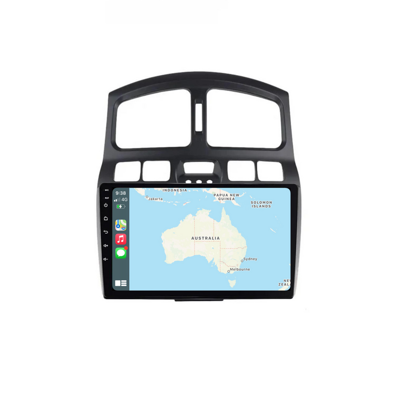 Load image into Gallery viewer, Hyundai Santa Fe (2000-2006) Plug & Play Head Unit Upgrade Kit: Car Radio with Wireless & Wired Apple CarPlay & Android Auto