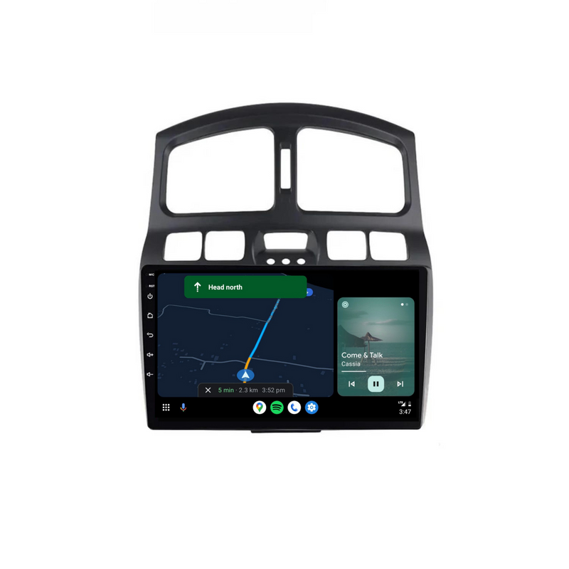 Load image into Gallery viewer, Hyundai Santa Fe (2000-2006) Plug & Play Head Unit Upgrade Kit: Car Radio with Wireless & Wired Apple CarPlay & Android Auto