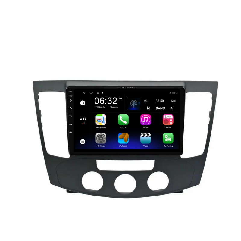 Load image into Gallery viewer, Hyundai Sonata Manual AC (2009-2011) Plug & Play Head Unit Upgrade Kit: Car Radio with Wireless & Wired Apple CarPlay & Android Auto