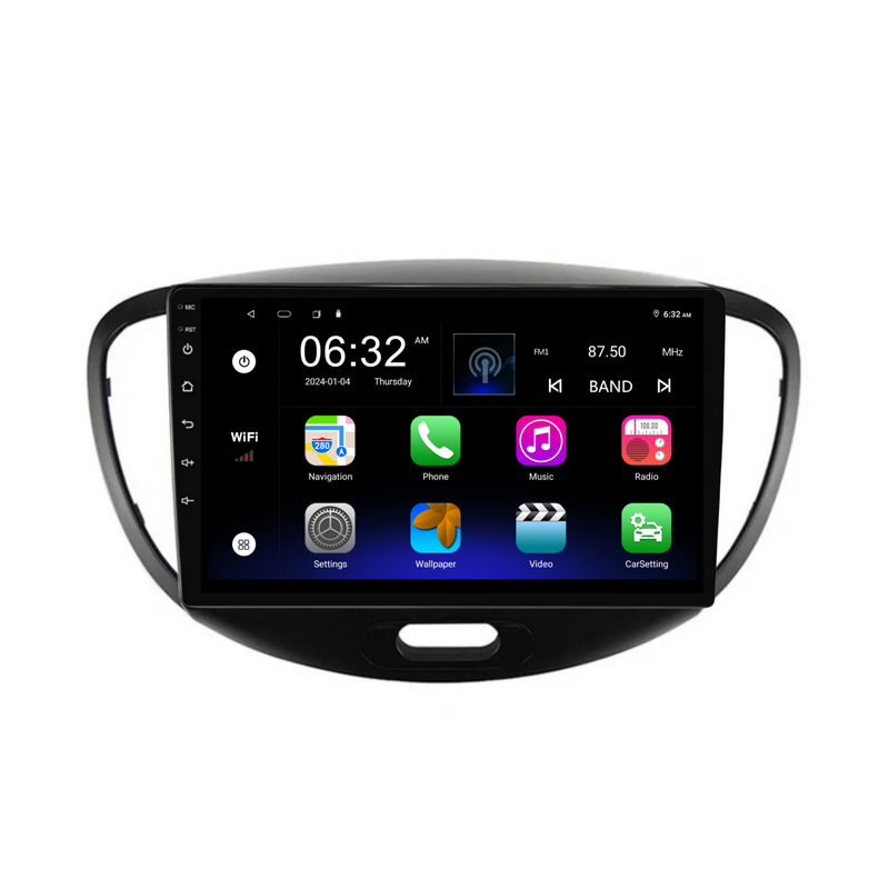 Load image into Gallery viewer, Hyundai i10 (2007-2013) Plug & Play Head Unit Upgrade Kit: Car Radio with Wireless & Wired Apple CarPlay & Android Auto